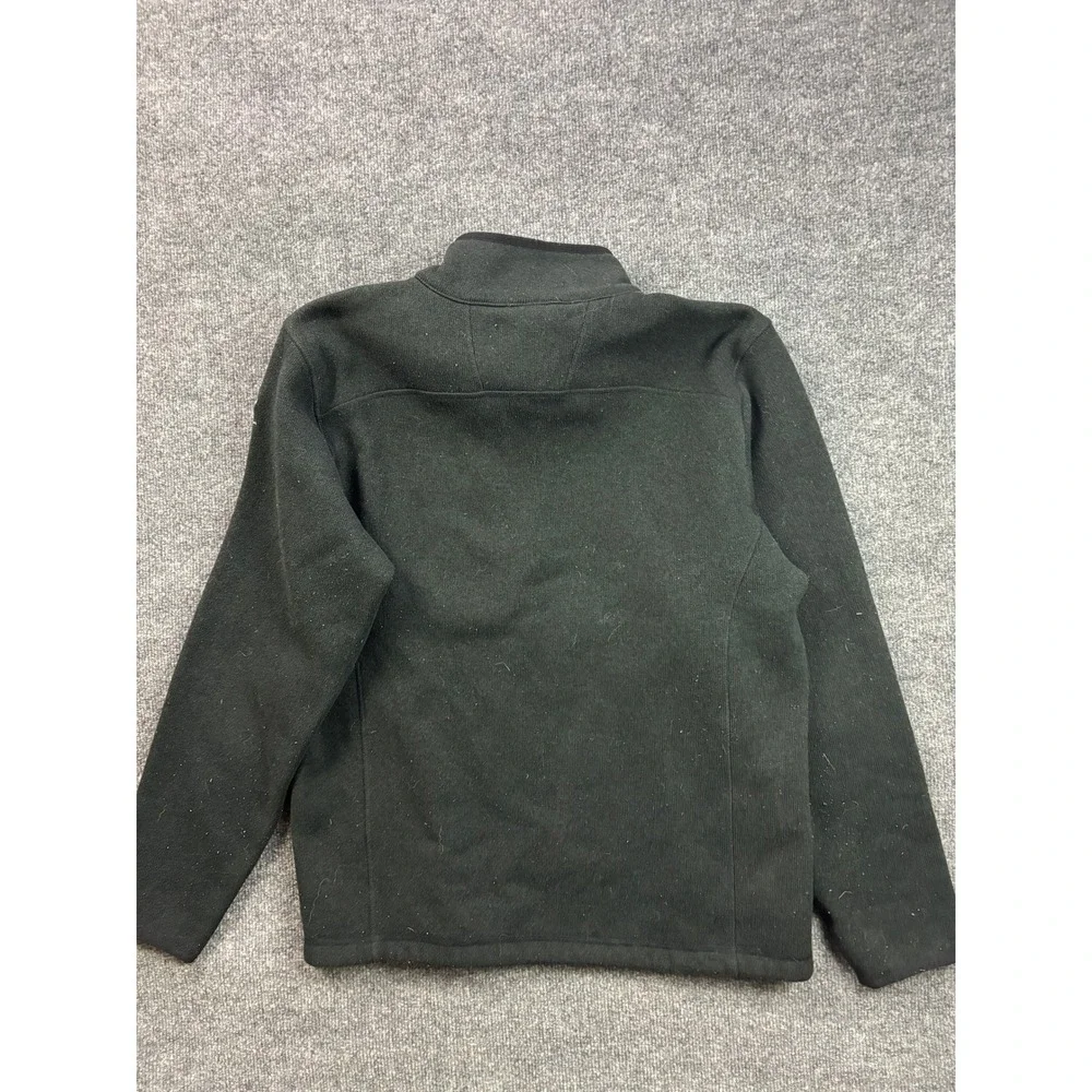 The North Face Fleece Pullover Mens Large Black Vail Colorado 1/4 Zip Jacket